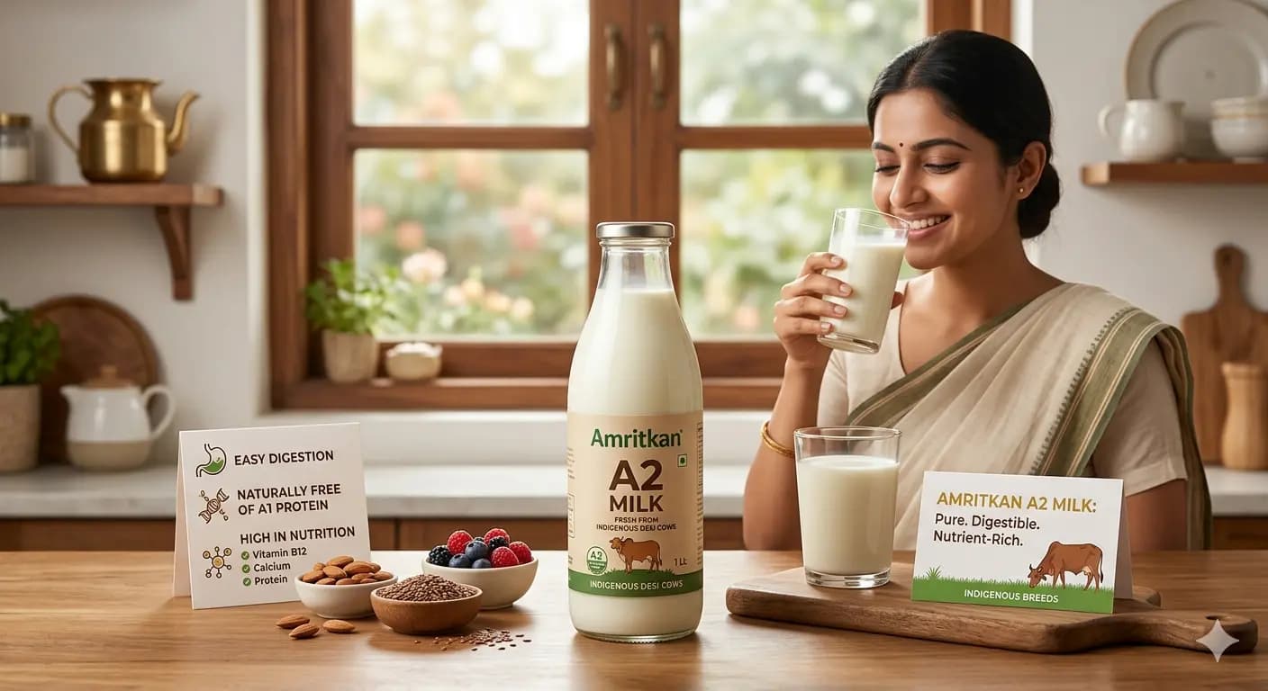 Unlocking the Goodness: The Remarkable Benefits of A2 Milk for a Healthier You | Amritkan