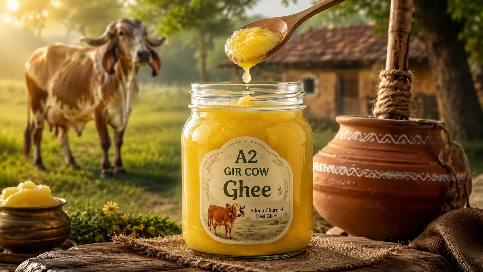 What is A2 Gir Cow Ghee? Unveiling the Golden Elixir of Health with Amritkan