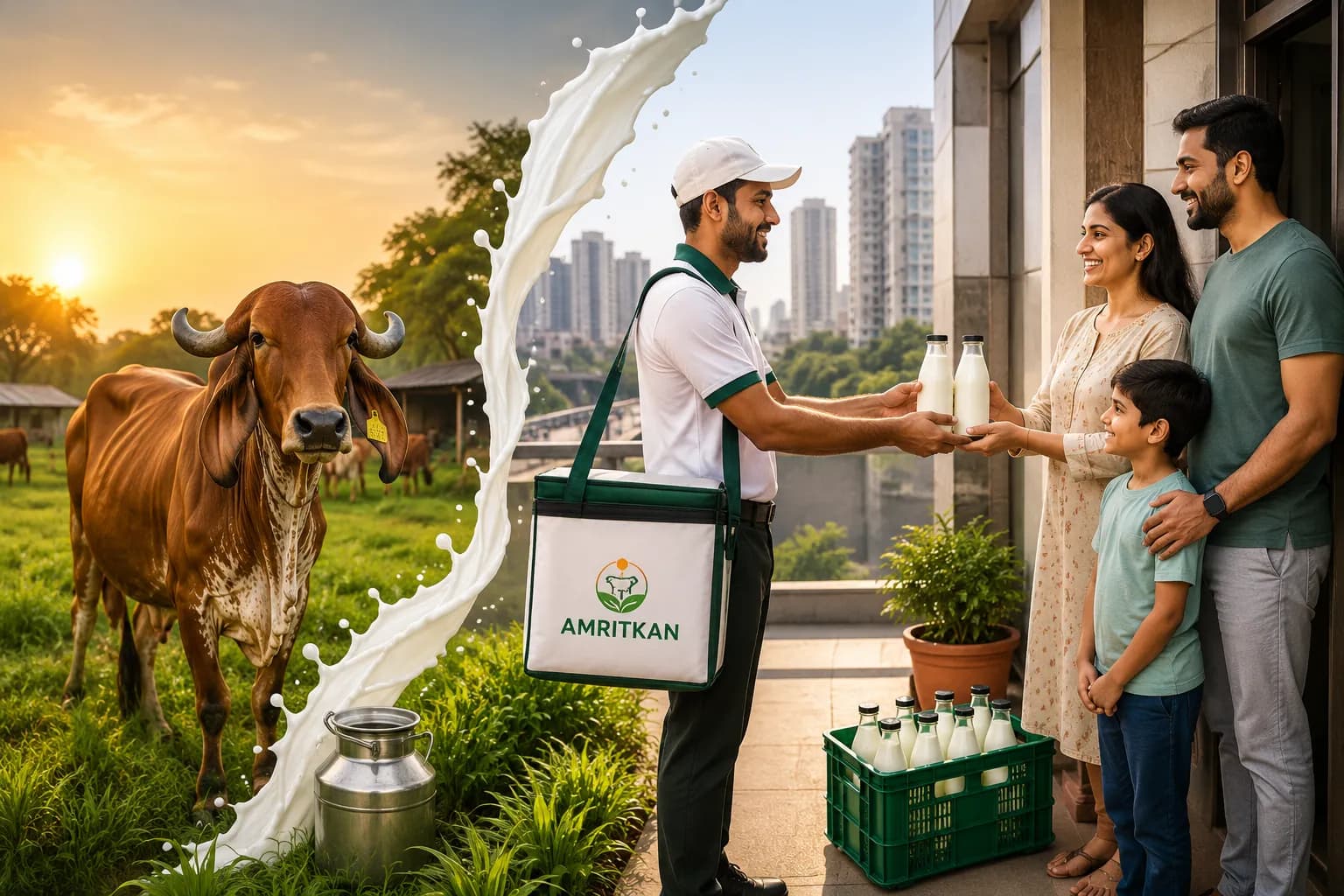 Experience the Best Milk Subscription Ahmedabad Has to Offer with Amritkan
